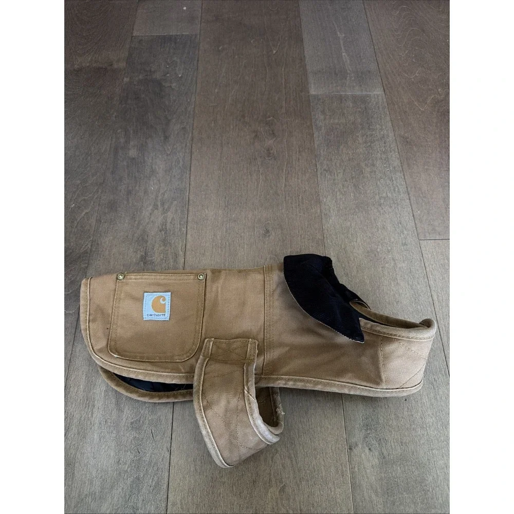 Carhartt Firm Duck Insulated Dog Chore Coat Brown Size Small Used